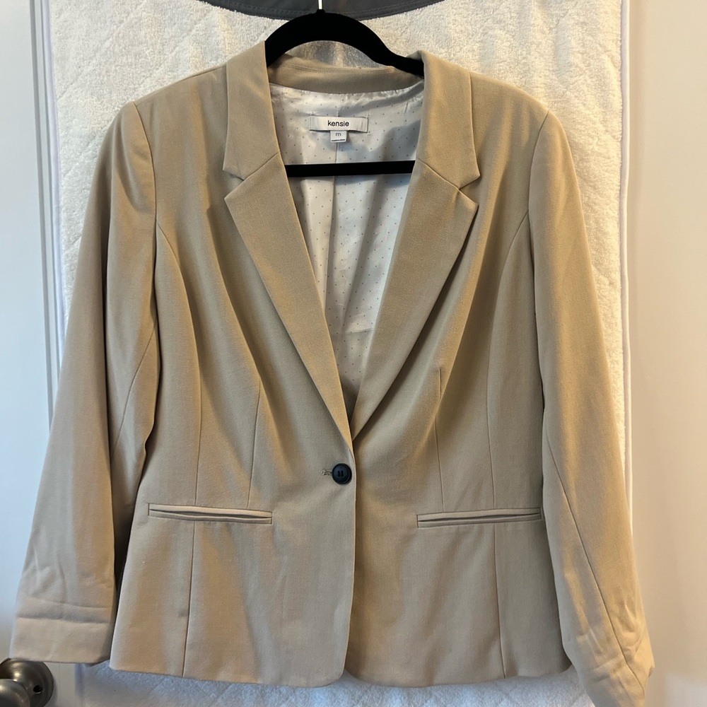 Kensie Tan Blazer Classic Tailored Fit